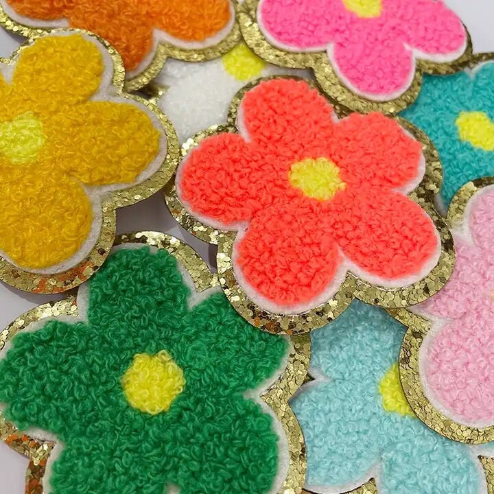 Daisy Flower Chenille Patch